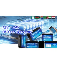 24V 리튬 팩 배터리 100AH 견고함