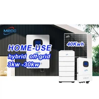 효율적인 변환을 갖춘 30kw 태양 에너지 시스템 하이브리드